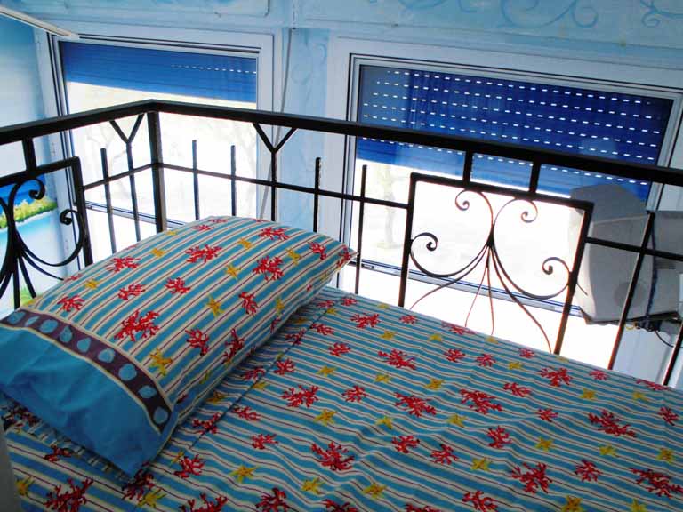 Bed on mezzanine